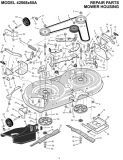 Murray 42"" Bremsearm hjre (UDGET)